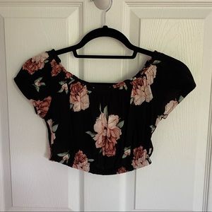 ILLA ILLA Floral Off The Shoulder Shirt